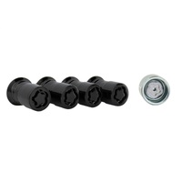 Ford Racing M14 x 1.5 Black Security Lug Nut Kit - Set of 4