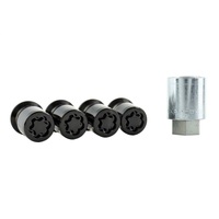 Ford Racing M12 x 1.5 Black Security Lug Nut Kit - Set of 4