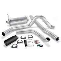 Banks Power 01-03 Ford 7.3L w/Cat Conv Git-Kit - SS Single Exhaust w/ Black Tip