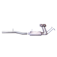 Gibson 10-13 Chevrolet Silverado 1500 LS 4.8L 2.5in Cat-Back Super Truck Exhaust - Aluminized