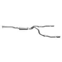 Gibson 11-19 Chevrolet Silverado 2500 HD LT 6.0L 3.5in/3in Cat-Back Dual Split Exhaust - Aluminized