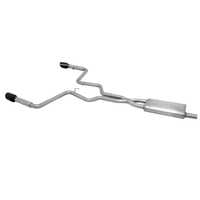 Gibson 15-19 Ford Mustang EcoBoost 2.3L 2.25in Cat-Back Dual Exhaust - Black Elite (Ceramic)