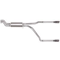 Gibson 01-05 Chevrolet Silverado 2500 HD Base 6.0L 2.5in Cat-Back Dual Split Exhaust - Stainless