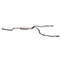 Gibson 07-09 Chevrolet Silverado 2500 HD LT 6.0L 2.25in Cat-Back Dual Split Exhaust - Stainless