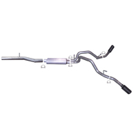 Gibson 14-18 GMC Sierra 1500 Denali 5.3L 3in/2.25in Cat-Back Dual Extreme Exhaust - Black Elite