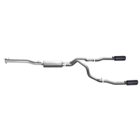 Gibson 15-18 Chevrolet Silverado 1500 LS 5.3L 3in/2.25in Cat-Back Dual Split Exhaust - Black Elite