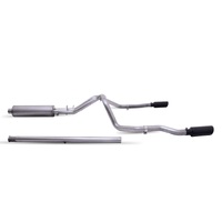 Gibson 19-22 GMC Sierra 1500 4.3-5.3L 3in/2.5in Cat-Back Dual Extreme Exhaust Stainless -Black Elite