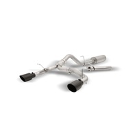 Gibson 2021+ Ford Bronco 4-DR 2.7L 4WD 2.5in Black Elite Cat-Back Dual Split Exhaust - Stainless