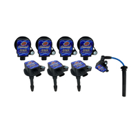 Granatelli 18-23 Ford 5.0L 4V Hi-Perf Coil-On-Plug Wire Conn Kit w/Coil Packs- Blue (65K Volt)