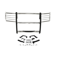 Go Rhino 15-17 Ford F-150 (Excl. ACC Models) 3000 Series StepGuard Center Grille + Brsh Grd - Chrome