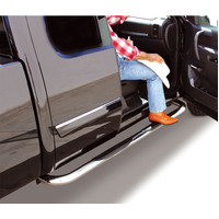 Go Rhino 04-14 Nissan Titan CC (Short Bed ONLY) 4000 Series SideSteps - Cab Length - Chrome