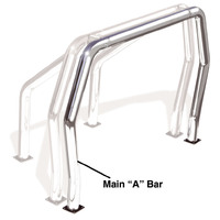 Go Rhino RHINO Bed Bar - Front Main A bar - Stainless