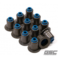 GSC P-D Toyota Supra/BMW B58/N54/S55 Viton Exhaust Valve Stem Seals - Set of 12