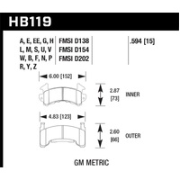 Hawk Performance Ceramic Street Brake Pads