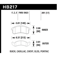 Hawk Performance Ceramic Street Brake Pads