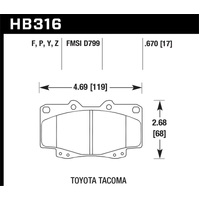 Hawk HPS Street Brake Pads