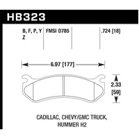 Hawk Chevy / GMC Truck / Hummer HPS Street Rear Brake Pads