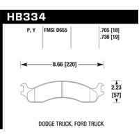 Hawk 99 Ford E-250 Super Duty Front Brake Pads