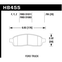 Hawk Performance Ceramic Street Brake Pads