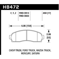 Hawk Performance Ceramic Street Brake Pads