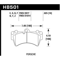 Hawk 2007-2014 Audi Q7 Premium HPS 5.0 Front Brake Pads