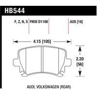 Hawk 2006-2009 Audi A3 TFSIi Quattro 2.0 HPS 5.0 Rear Brake Pads