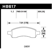 Hawk Performance Ceramic Street Brake Pads