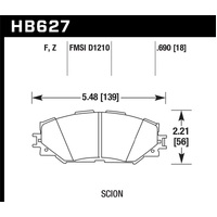 Hawk 06-16 Toyota RAV4 HPS 5.0 Front Brake Pads