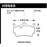 Hawk 05-14 Porsche Boxter/07-14 Cayman HPS Street Rear Brake Pads