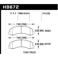 Hawk 10-14 Ford F-150 Front Super Duty Brake Pads