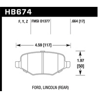 Hawk 11-19 Ford Explorer HPS 5.0 Rear Brake Pads