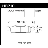 Hawk 11-19 Ford Explorer / Taurus HPS 5.0 Front Brake Pads