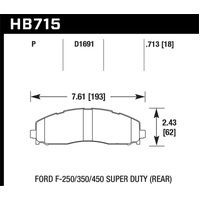 Hawk 2015 Ford F-250/350/450 Super Duty Rear Brake Pads