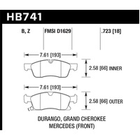 Hawk 13-15 Mercedes-Benz GL350/450 12-15 ML350 2015 ML250 HPS 5.0 Front Brake Pads