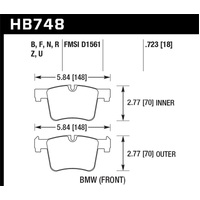 Hawk 13-14 BMW 328i/328i xDrive / 2014 428i/428i xDrive HPS 5.0 Front Brake Pads