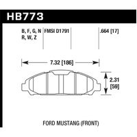 Hawk 15-17 Ford Mustang HPS 5.0 Front Brake Pads