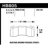 Hawk 15-17 Ford Mustang Brembo Package HPS 5.0 Front Brake Pads