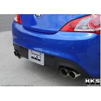 HKS 10+ Genesis V6 & 2.0L Turbo Legamax Premium Rear Section Exhaust (OVERSIZED SHIPPING)