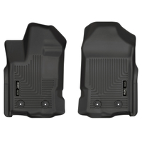 Husky Liners 2019 Ford Ranger SuperCrew Cab & SuperCab WeatherBeater Black Floor Liners