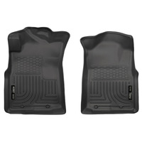 Husky Liners 05-15 Toyota Tacoma Crew/Extended/Standard Cab WeatherBeater Front Black Floor Liners