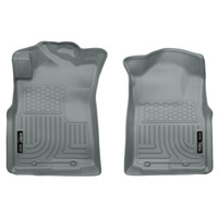 Husky Liners 05-15 Toyota Tacoma Crew/Extended/Standard Cab WeatherBeater Front Grey Floor Liners