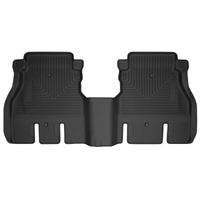 Husky Liners 19-23 Jeep Wrangler JLU WeatherBeater Second Row Black Floor Liners