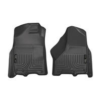 Husky Liners 09-10 Dodge Ram 1500/2500/3500 WeatherBeater Front Row Black Floor Liners