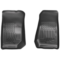 Husky Liners 07-12 Jeep Wrangler WeatherBeater Black Floor Liners