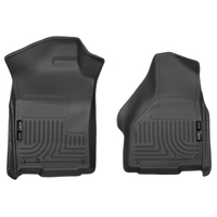 Husky Liners 03-12 Dodge Ram 1500/2500/3500 Series Regular/Quad Cab WeatherBeater Black Floor Liners