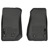 Husky Liners 14 Jeep Wrangler 2/4 Door Weatherbeater Black Front Floor Liners