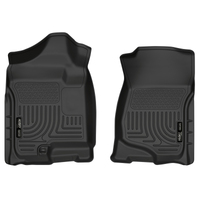 Husky Liners 07-14 Cadillac Escalade ESV/EXT Weatherbeater Black Front Floor Liners