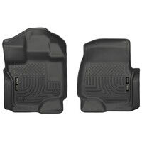 Husky Liners 15-23 Ford F-150 Super/Super Crew Cab WeatherBeater Black Front Floor Liners