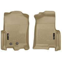 Husky Liners 2015 Ford Expedition/Lincoln Navigator WeatherBeater Front Tan Floor Liners