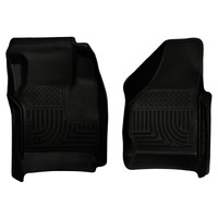 Husky Liners 08-10 Ford SuperDuty Regular/Super/Crew Cab WeatherBeater Black Floor Liners